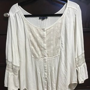 American Eagle quarter sleeve blouse